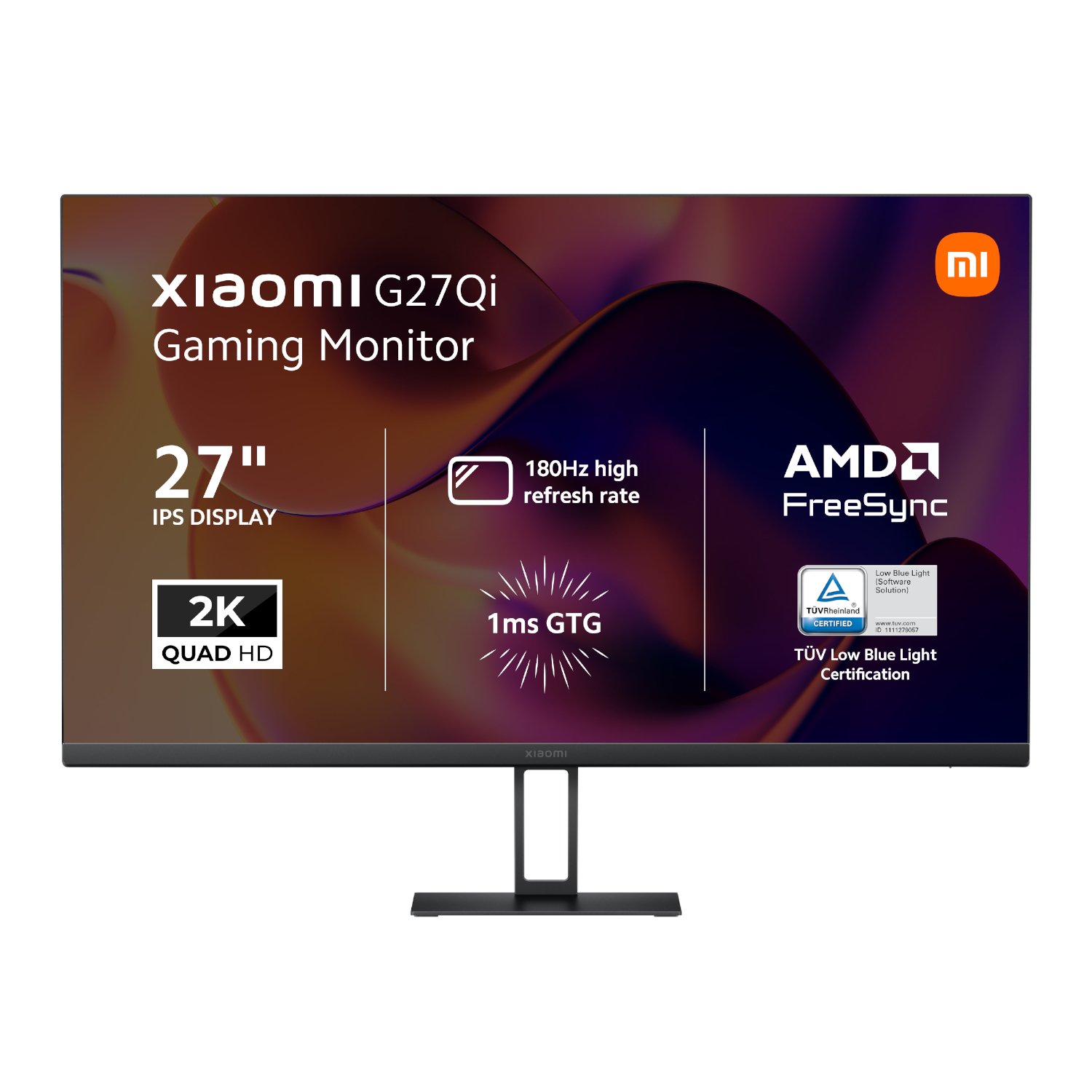 Xiaomi G27Qi 27 2K 1440p IPS Gaming Monitor (180Hz, 1ms, 16:9, HDMI – DP, and AMD FreeSync)