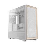 Antec FLUX Mid - Tower E - ATX Gaming Chassis Wood Front Panel - White