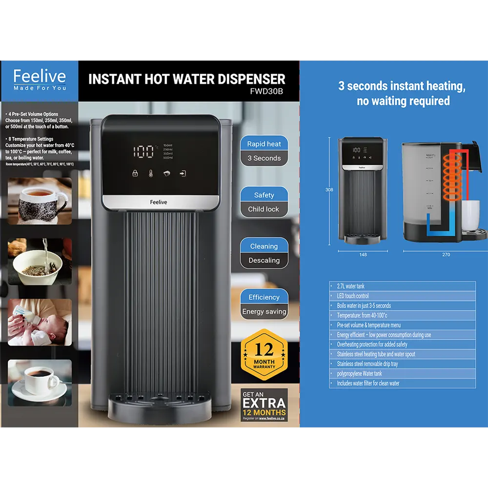 FEELIVE 3 PACK WATER FILTER FOR FWD30B