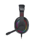 Redragon Over - Ear ARES Aux RGB Gaming Headset - Black - Image 6