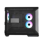 Raidmax I630 ATX Micro - ATX ITX ARGB Mid - Tower Dual Chamber Curved Glass Gaming Chassis - Black - Image 8