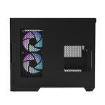 Raidmax I630 ATX Micro - ATX ITX ARGB Mid - Tower Dual Chamber Curved Glass Gaming Chassis - Black - Image 12