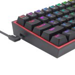 Redragon K617 FIZZ 60 Wired RGB Gaming Keyboard - Black - Image 4