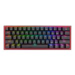 Redragon K616 FIZZ Pro 61 - Key RGB Mechanical Gaming Keyboard - Black (60, RGB, Wireless - Wired, Hot - Swappable)