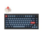 Keychron V1 Max QMK - VIA Wireless Custom Mechanical Keyboard RED Switches - Black