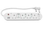 Multi Plug 4x16A 4x5A 2xUSB 0.5m Cord - Image 2