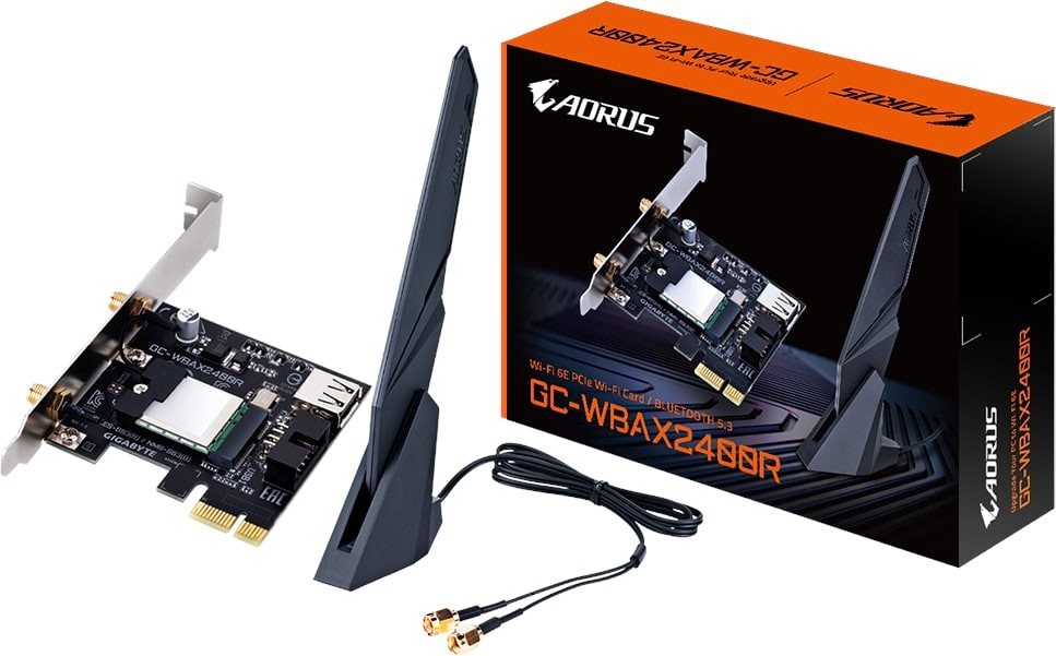 Gb WBAX2400R Wifi6E+Bt5.2 pcie