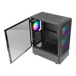 Antec NX410 V2 ATX Micro - ATX ITX ARGB Mid - Tower Gaming Chassis - Black - Image 5