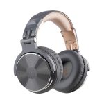 Oneodio Pro 10 Professional Wired Over Ear DJ and Studio Monitoring Headphones - Grey - Gold