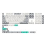 Keychron Cherry Profile Double Shot PBT Full Keycap Set - Grey - White - Mint