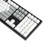 Keychron Cherry Profile Double Shot PBT Full Keycap Set - Grey - White - Mint - Image 4
