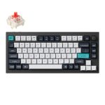 Keychron Q1 Max QMK - VIA RGB Wireless Custom Mechanical Keyboard (Gateron RED Switches) - Black