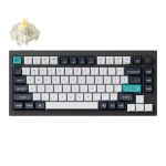 Keychron Q1 Max QMK - VIA RGB Wireless Custom Mechanical Keyboard (Gateron BANANA Switches) - Black