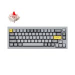 Keychron Q2 65 Red G Pro Switches Aluminium RGB Wired Keyboard - Grey