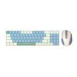 Redragon BS8772 Wireless Keyboard and Mouse Combo - Cream - Blue