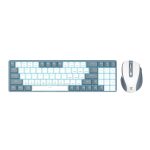 Redragon BS8772 Wireless Keyboard and Mouse Combo - Grey - White