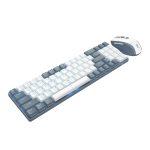 Redragon BS8772 Wireless Keyboard and Mouse Combo - Grey - White - Image 3