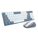 Redragon BS8772 Wireless Keyboard and Mouse Combo - Grey - White - Image 4