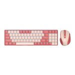 Redragon BS8772 Wireless Keyboard and Mouse Combo - Red - Pink
