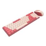 Redragon BS8772 Wireless Keyboard and Mouse Combo - Red - Pink - Image 3