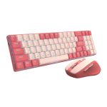 Redragon BS8772 Wireless Keyboard and Mouse Combo - Red - Pink - Image 4