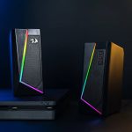 REDRAGON 2.0 Satellite Speaker ANVIL 2 x 3W RGB USBAux Gaming Speaker - Black - Image 6