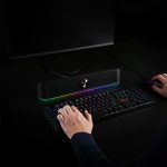 REDRAGON 2.0 Sound Bar ADIEMUS 2 x 3W RGB USBAux PC Gaming Speaker - Black - Image 7