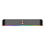 REDRAGON 2.0 Sound Bar ADIEMUS 2 x 3W RGB USBAux PC Gaming Speaker - Black - Image 2