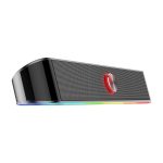 REDRAGON 2.0 Sound Bar ADIEMUS 2 x 3W RGB USBAux PC Gaming Speaker - Black - Image 4