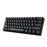 REDRAGON DRACONIC PRO Mechanical 61 KeyBluetooth 5.0RGB 9 Colour ModesRechargable BatteryType - C Charging Cable Gaming Keyboard - Black - Image 2