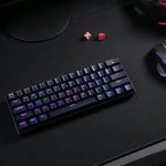 REDRAGON DRACONIC PRO Mechanical 61 KeyBluetooth 5.0RGB 9 Colour ModesRechargable BatteryType - C Charging Cable Gaming Keyboard - Black - Image 5