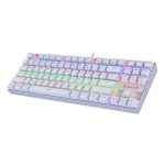 REDRAGON KUMARA Mechanical 87 KeyRGB Backlit Gaming Keyboard - White - Image 2