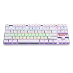 REDRAGON KUMARA Mechanical 87 KeyRGB Backlit Gaming Keyboard - White - Image 3
