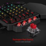 REDRAGON Diti Elite Pro One - Handed RGB Wireless Mechanical Gaming Keyboard - Black - Image 5