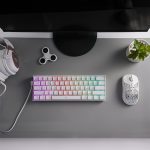 REDRAGON DRAGONBORN Wired Mechanical Keyboard RGB 67Key Design - White - Image 7
