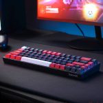 REDRAGON Castor Pro 68Key Wireless RedBlackWhite KeyCap Bluetooth RGB Red Switch - BlackRed - Image 6