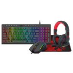 Redragon 4 - in - 1 Keyboard Mouse Mousepad RGB Headset Gaming Combo