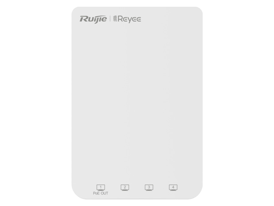 Reyee Dual Band WiFi 5 1300Mbps 5 Port Gigabit Mesh In – Wall AP RG – RAP1200(P)