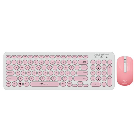 Alcatroz Jellybean U2000 Keyboard and Mouse - White - Peach