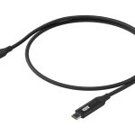 Ubiquiti USB - C Cable with Charge Display Black UACC - Cable - USB - 100W - 1M - BK
