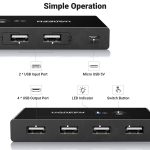 UGREEN USB 3.0 4 - Port Switch Box, with 1.5m USB Cables - Image 3