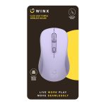 WINX CLICK Easy 1600DPI 2.4GHz Wireless Mouse - Purple - Image 5