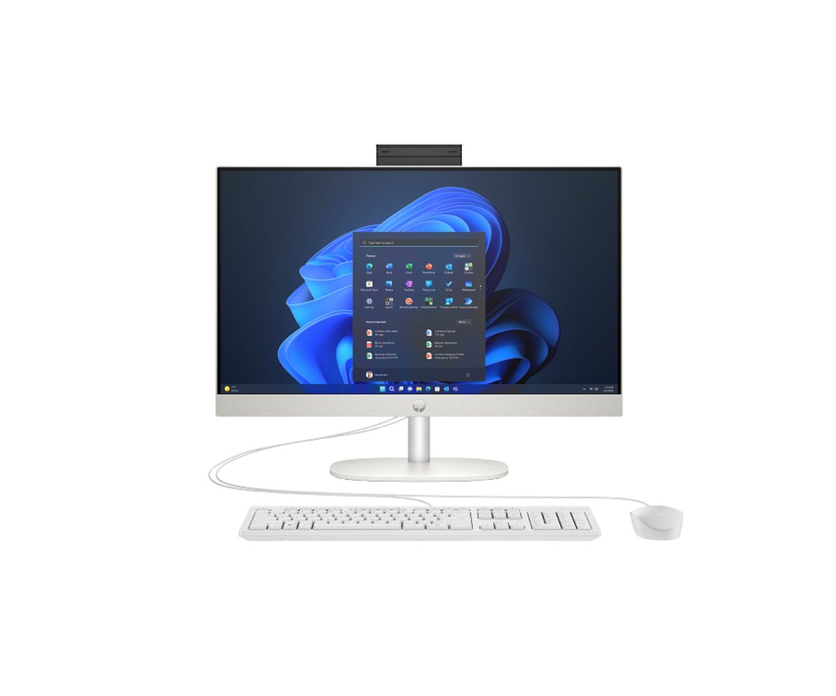 HP ProOne 240 G10 AiO NT Core i5 1334 16GB (1x16GB) DDR4 512GB M.2 SSD Value 23.8 inch AG FHD LED UWVA IPS 250 LCD Panel Win 11 Pro 64 Wi Fi 6 +BT 5.3 HP 125 Black Cellulose Fiber