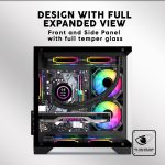 Armaggeddon Aquaron WiBO Micro - ATX Gaming Case - White - Image 5