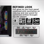 Armaggeddon Aquaron WiBO Micro - ATX Gaming Case - White - Image 3