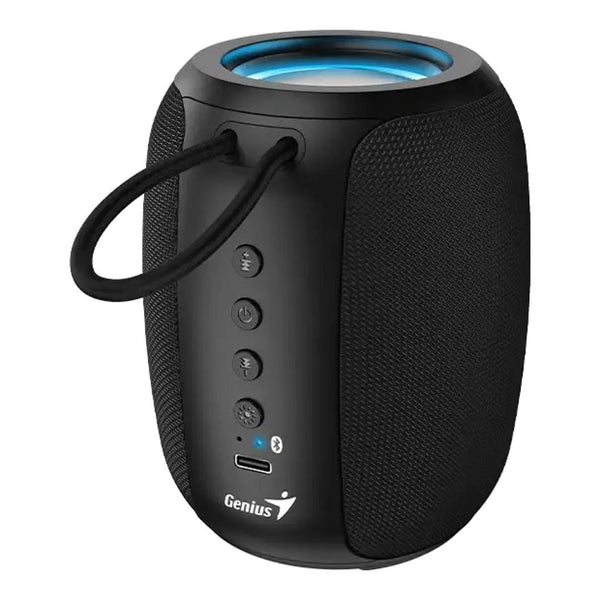 GENIUS SPEAKER, SP – 915 BT Bluetooth Speaker, Type C Charging cable, 6 hour battery life, Built in mic – BLACK
