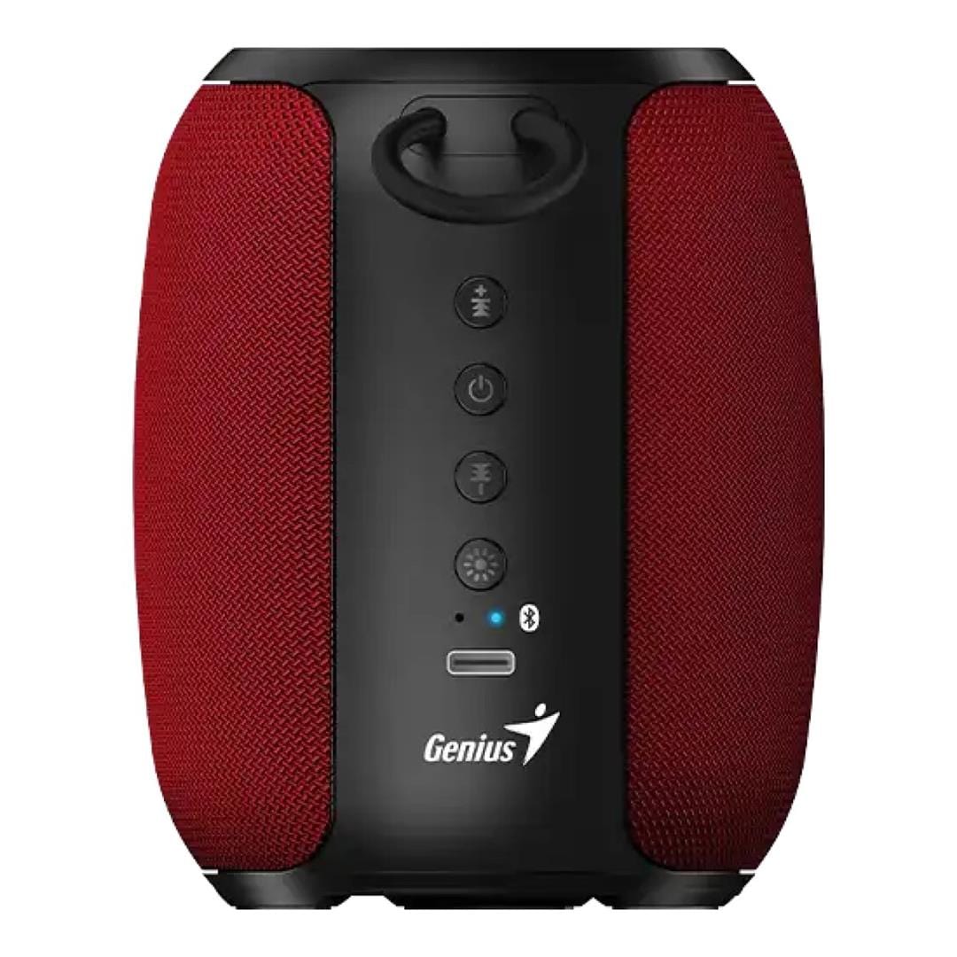 GENIUS SPEAKER, SP – 915 BT Bluetooth Speaker, Type C Charging cable, 6 hour battery life, Built in mic – Red