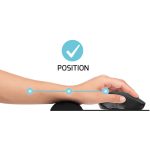 Port Ergonomic Gel Mouse Pad - Black - Image 5