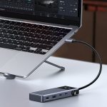 UGreen 6 - in - 1 Type - C Hub with 4K HDMI, 100W PD and 10Gbps USB Ports - Grey - Image 2