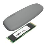 Asus Cobble M.2 SSD Type - C Enclosure and Crucial E100 1TB NVMe Bundle - Grey